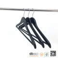 Vêtements en bois noir Non Slip Bar Top Coat Hanger